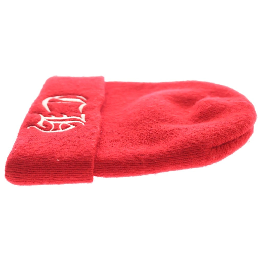 CHROME HEARTS(クロムハーツ) WOOL WATCH CAP CHロゴ刺繍 ビーニー ニット帽 帽子 レッド
