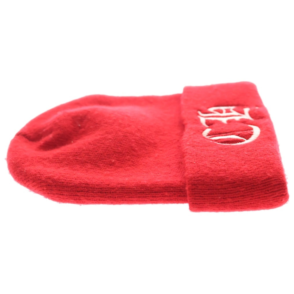 CHROME HEARTS(クロムハーツ) WOOL WATCH CAP CHロゴ刺繍 ビーニー ニット帽 帽子 レッド