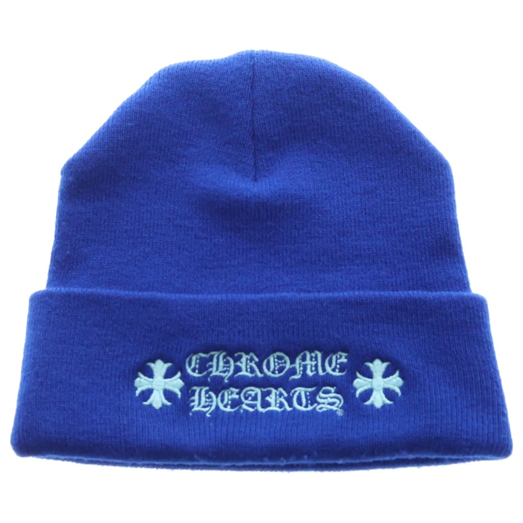 CHROME HEARTS(クロムハーツ) WOOL WATCH CAP CH PLUS ビーニー ニット帽 帽子 ブルー