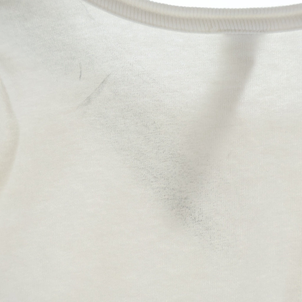 CHROME HEARTS(クロムハーツ) Y NOT S/S TEE フロントロゴ刺繍 袖CHクロス刺繍 クルーネック半袖Tシャツカットソー ホワイト
