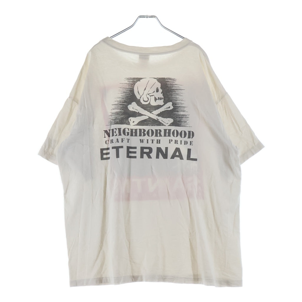 SAINT MICHAEL(セントマイケル) 23SS×NEIGHBORHOOD ETERNAL TEE ネイバーフッド エターナルプリント クルーネック半袖Tシャツカットソー ホワイト