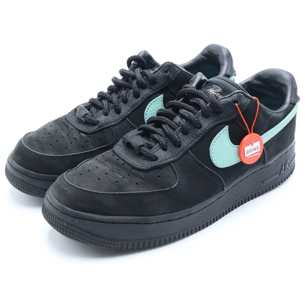 NIKE(ナイキ) ×TIFFANY&CO AIR FORCE 1 LOW 1837 BLACK×ティファニー エアフォース1 ローカットスニーカー ブラック/ブルー US9/27cm DZ1382-001