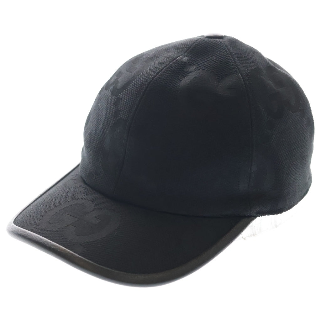 GUCCI(グッチ) ジャンボGG 総柄 ベースボールキャップ ブラック 727562