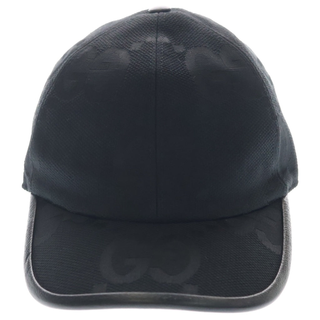 GUCCI(グッチ) ジャンボGG 総柄 ベースボールキャップ ブラック 727562
