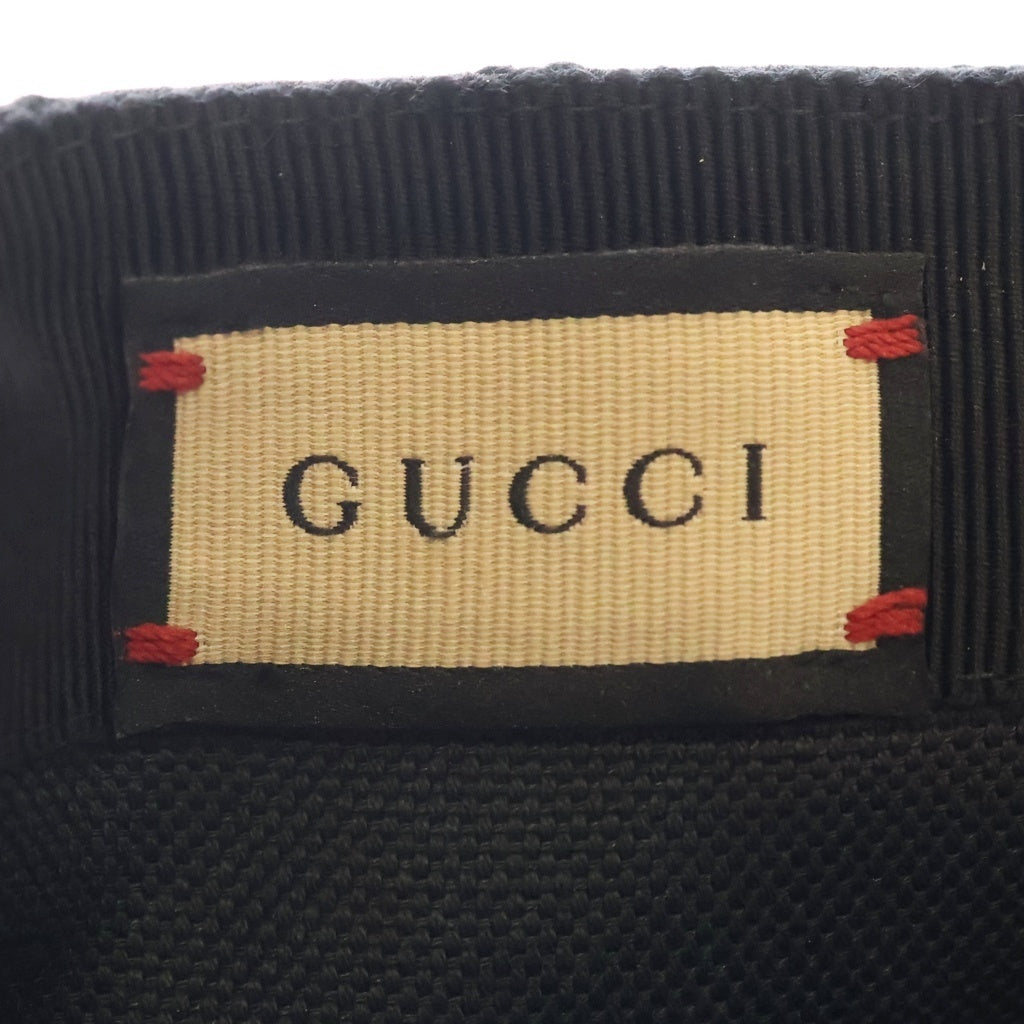 GUCCI(グッチ) ジャンボGG 総柄 ベースボールキャップ ブラック 727562