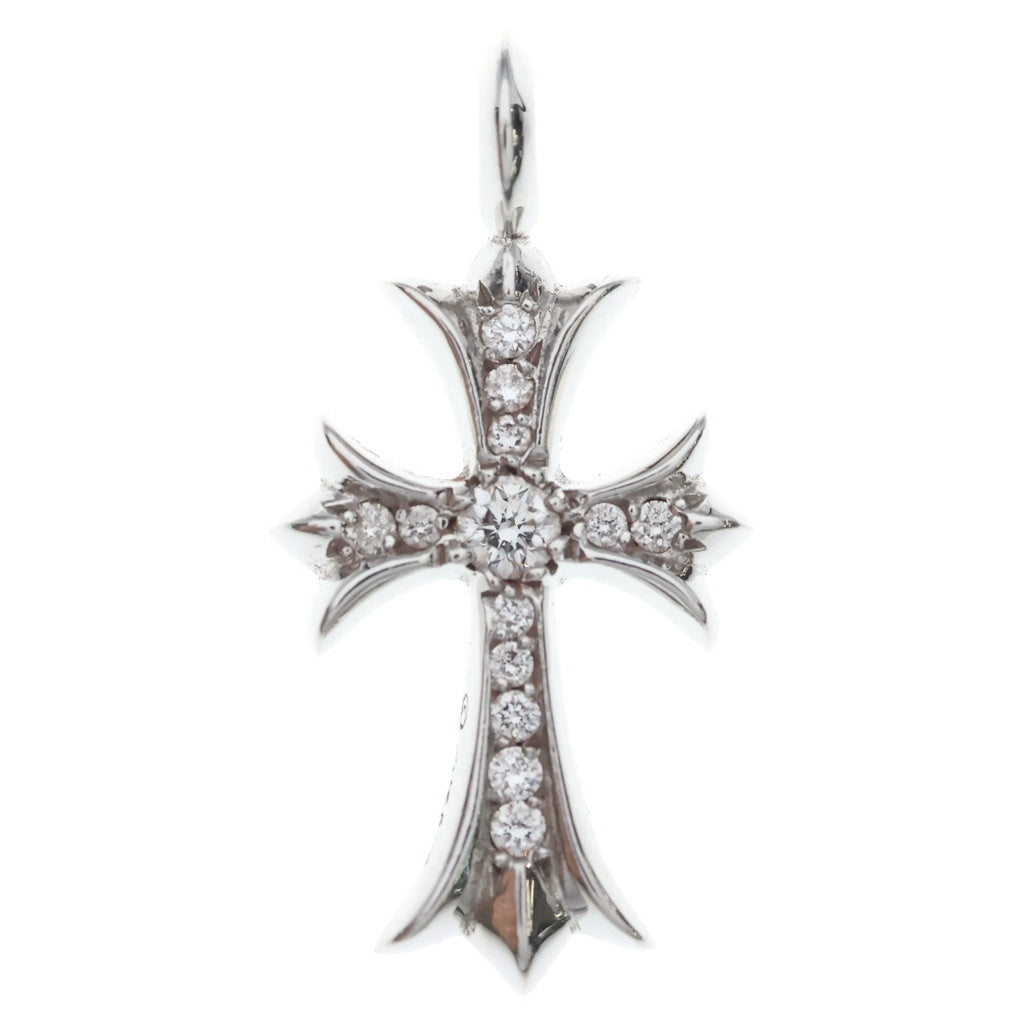 CHROME HEARTS(クロムハーツ) 18KWG TNY CRSF P/DIA タイニーファットクロス PAVEダイヤ ペンダントトップ ホワイトゴールド BCA008