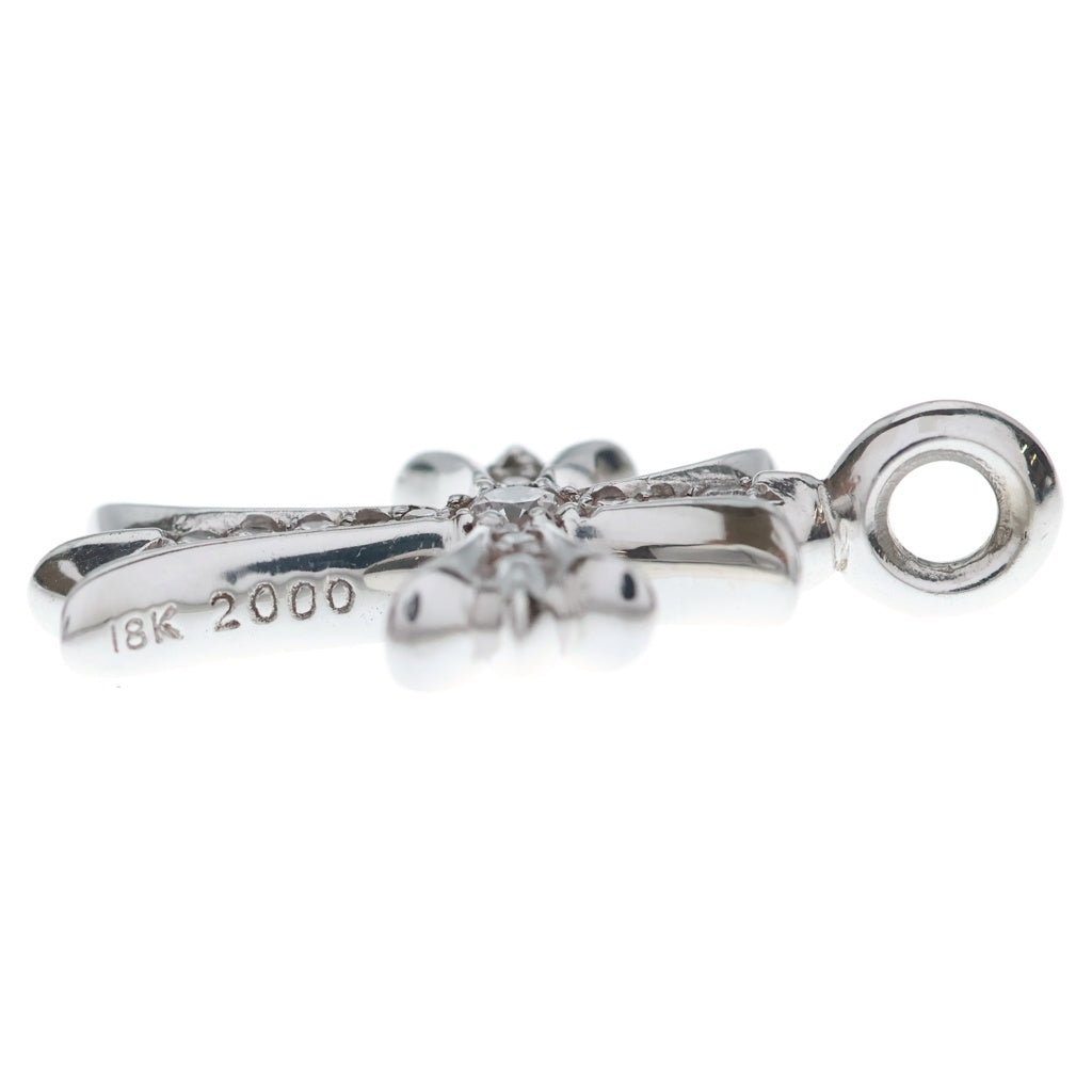 CHROME HEARTS(クロムハーツ) 18KWG TNY CRSF P/DIA タイニーファットクロス PAVEダイヤ ペンダントトップ ホワイトゴールド BCA008