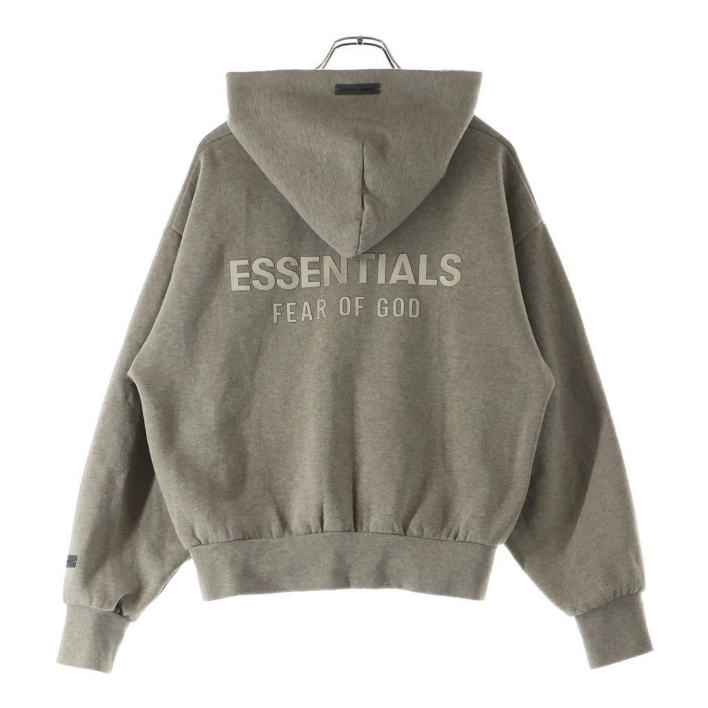 FEAR OF GOD(フィアオブゴッド) バックラバーロゴ ジップアップ パーカー ベージュ