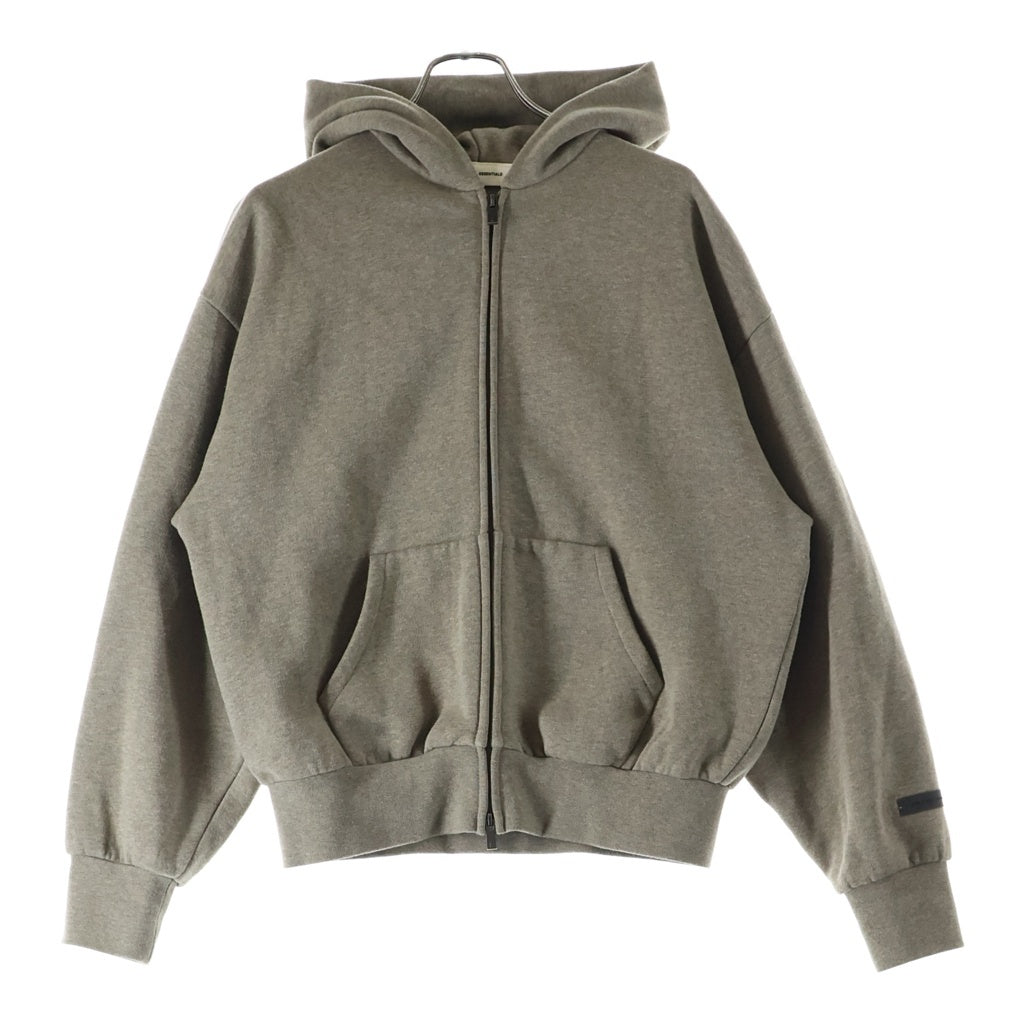 FEAR OF GOD(フィアオブゴッド) バックラバーロゴ ジップアップ パーカー ベージュ