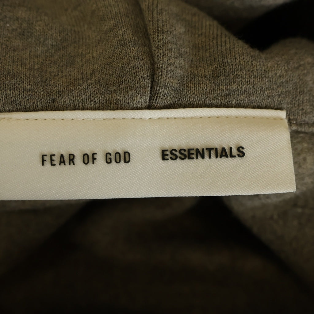 FEAR OF GOD(フィアオブゴッド) バックラバーロゴ ジップアップ パーカー ベージュ