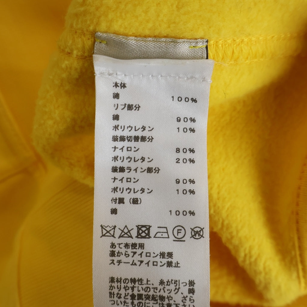HERMES(エルメス) RUN H ランH サイドライン ジップアップ スウェットパーカー イエロー