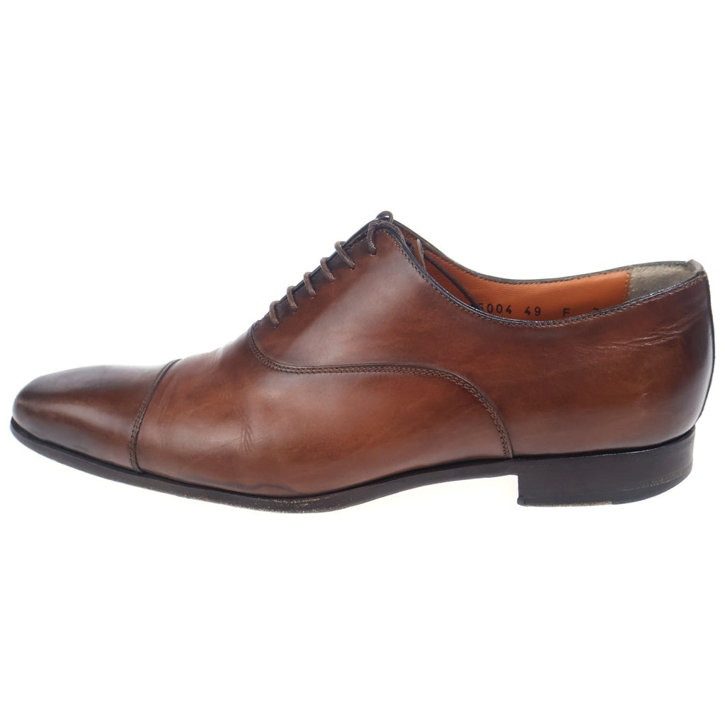 Santoni(サントーニ) ストレートチップ プレーントゥ レザー レースアップシューズ 15004