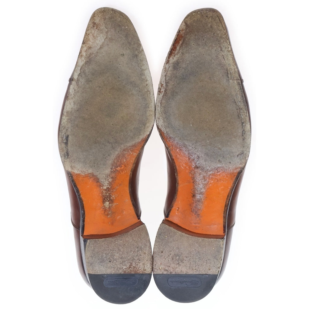 Santoni(サントーニ) ストレートチップ プレーントゥ レザー レースアップシューズ 15004