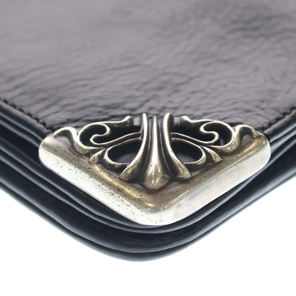 CHROME HEARTS(クロムハーツ) LNG SNGL FLD TIPS シングルフォールド レザーウォレット 財布 ブラック