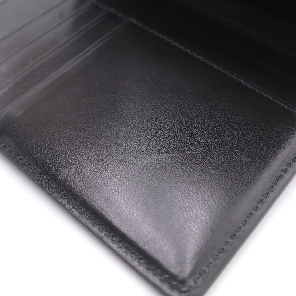 CELINE(セリーヌ) フロントロゴ レザー パスポートケース グレー
