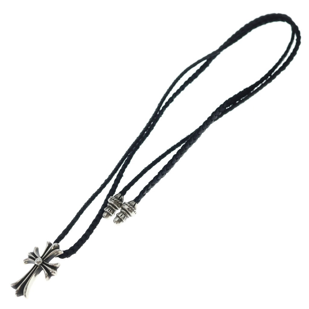 CHROME HEARTS(クロムハーツ) CH CRS SMLスモールCHクロス BC ボロチップブレイド ネックレス シルバー BCA220