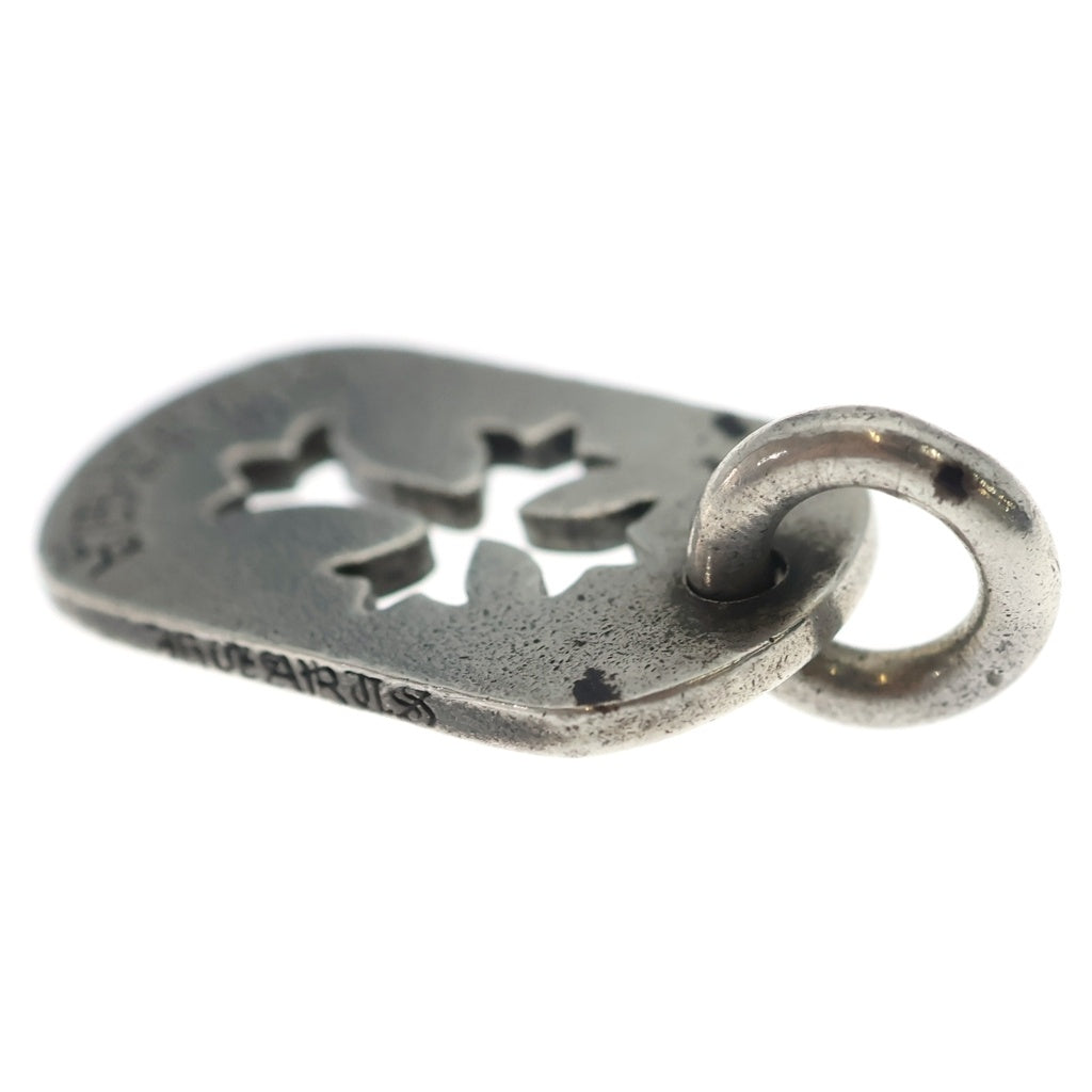 CHROME HEARTS(クロムハーツ) D TAG SML CO CRS 青山限定 カットアウトクロス ドッグタグ スモール ペンダントトップ シルバー