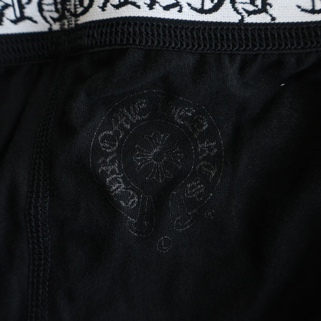 CHROME HEARTS(クロムハーツ) マルチロゴ 総柄 ホースシュープリント レギンスロングパンツ レディーズ ブラック レディース