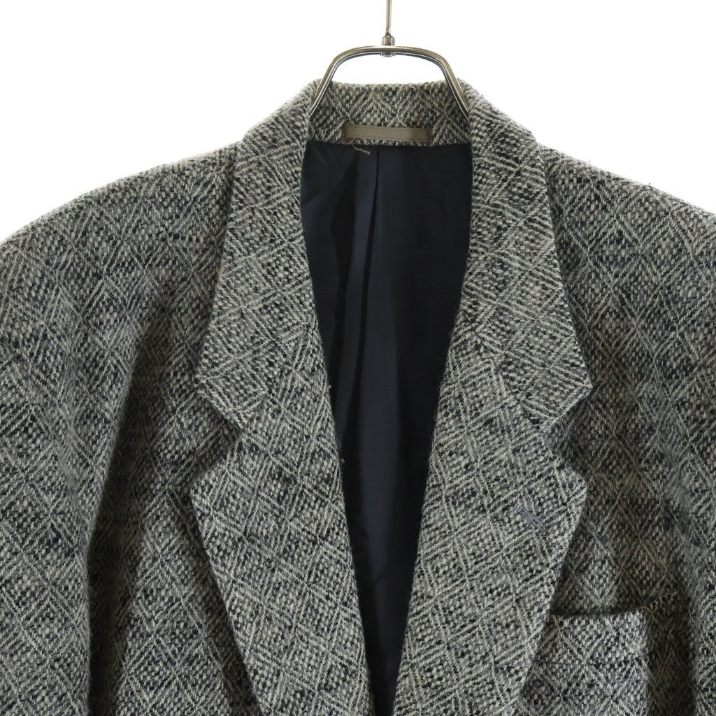 COMME des GARCONS HOMME(コムデギャルソンオム) 90S ウール混 ヘリンボーン テーラードジャケット グレー HJ-04044L