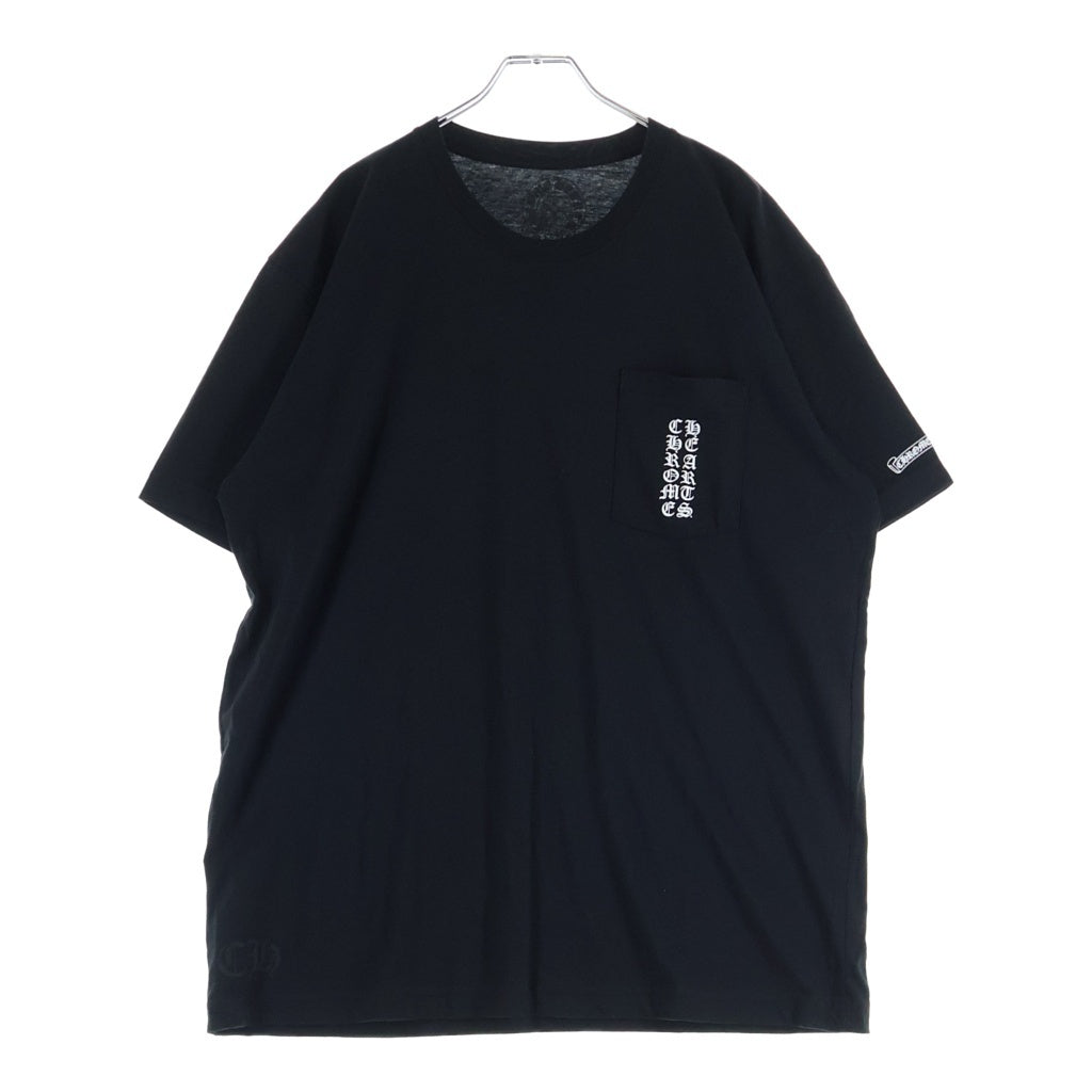 CHROME HEARTS(クロムハーツ) CH S/S T-SHIRT LTD TOKYO 東京限定 スクロールラベルプリント クルーネック半袖Tシャツカットソー ブラック