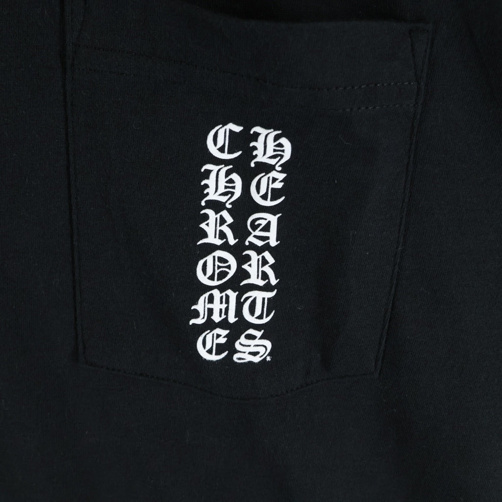 CHROME HEARTS(クロムハーツ) CH S/S T-SHIRT LTD TOKYO 東京限定 スクロールラベルプリント クルーネック半袖Tシャツカットソー ブラック