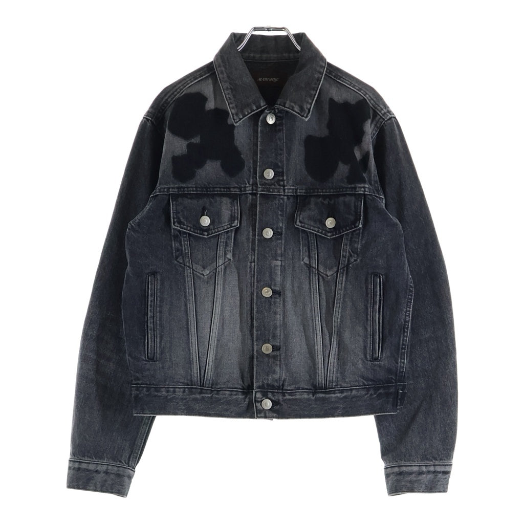 MASU(エムエーエスユー) 25SS EMBLEM DENIM JACKET エンブレムデニムジャケット ブラック B25K6BL001