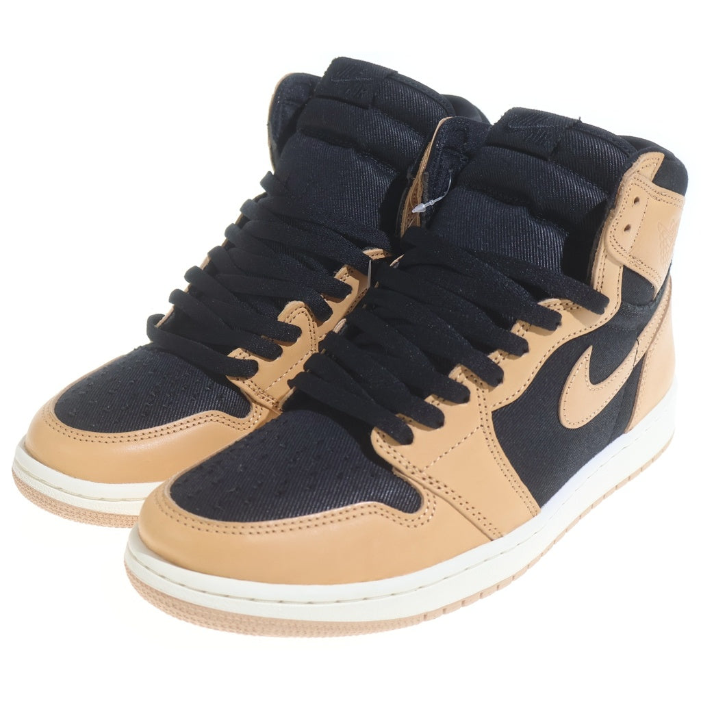 NIKE(ナイキ) Air Jordan 1 Retro High OG Vachetta Tan エアジョーダン1 レトロ ハイ OG バケッタタン ハイカットスニーカー US9.5/27.5cm ブラウン 555088‐202