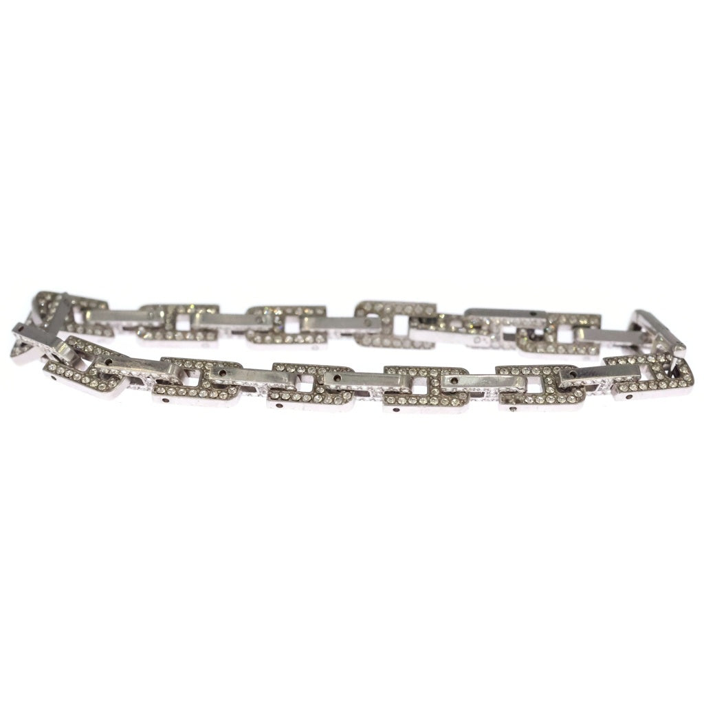 AMBUSH(アンブッシュ) PAVE A CHAIN BRACELET ラインストーン ブレスレット シルバー