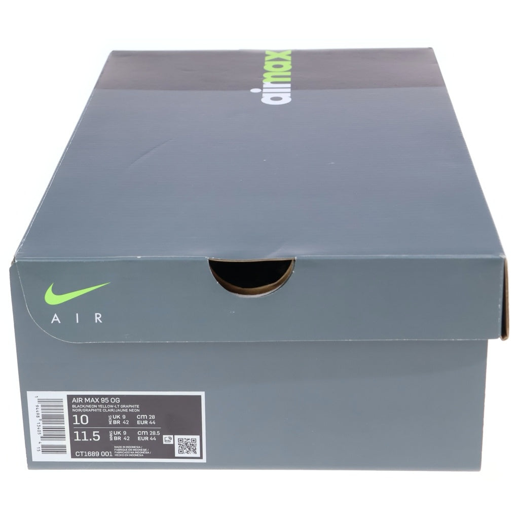 NIKE(ナイキ) AIR MAX 95 OG Neon Yellow エアマックス95 ローカットスニーカー グレー/イエロー US10/28cm CT1689-001