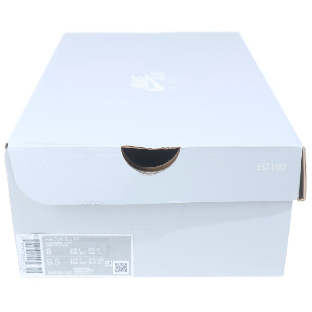 NIKE(ナイキ) AIR FORCE 1 07 エアフォース ローカットスニーカー ブラック/ホワイト US8/26cm DV0788-001