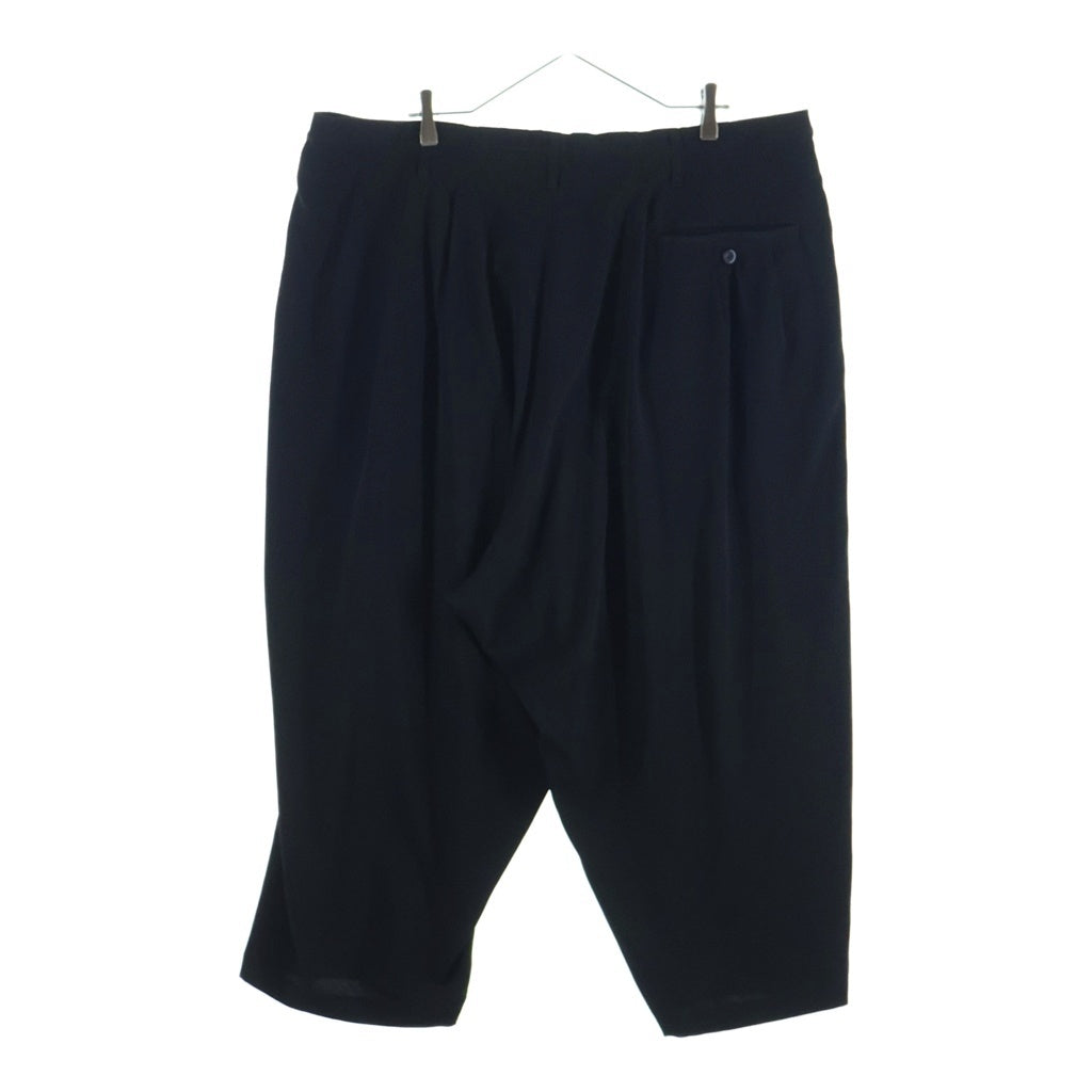 Yohji Yamamoto POUR HOMME(ヨウジヤマモト プールオム) 20SS スリータック ワイドシルエットパンツ ブラック HN-P29-500