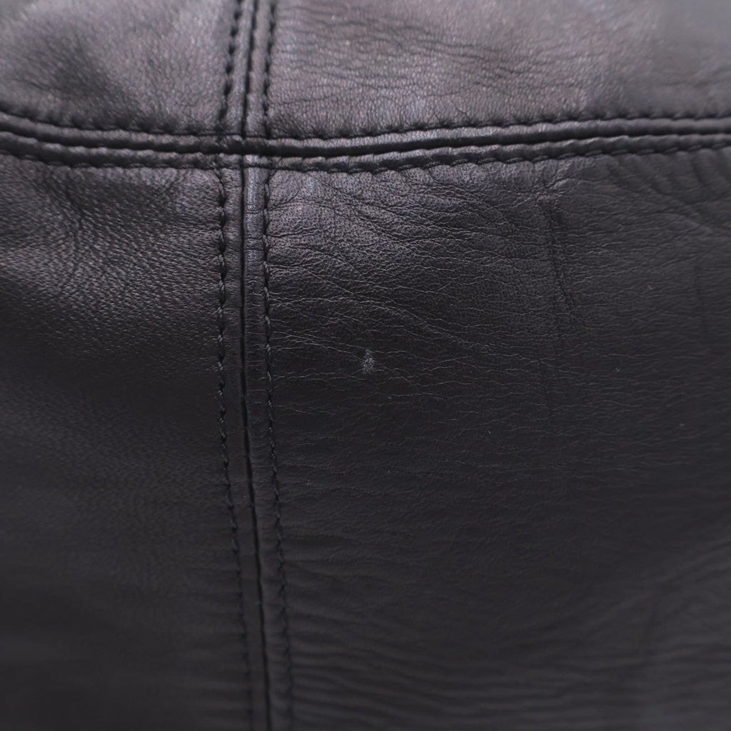 Yohji Yamamoto POUR HOMME(ヨウジヤマモト プールオム) ホースレザー クロスボディショルダーバッグ ブラック HZ-I02-772 レディース