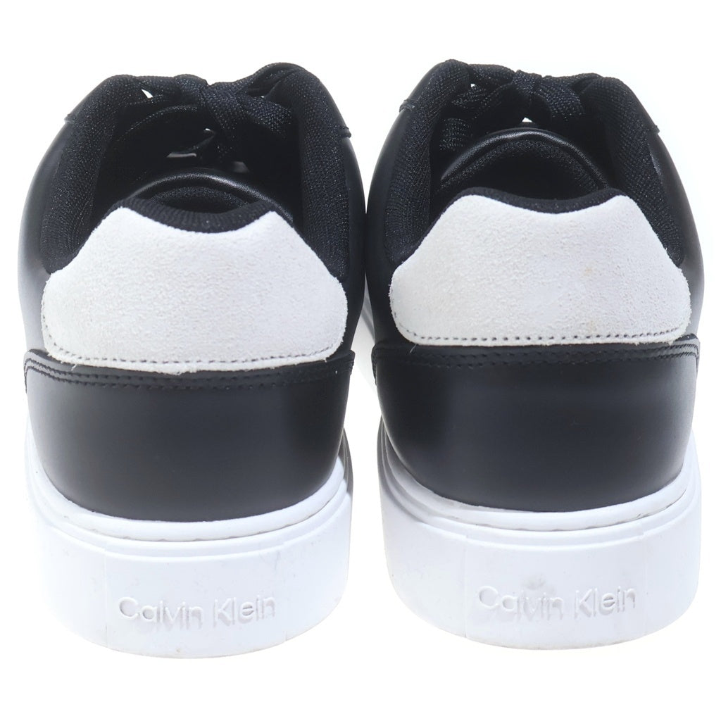Calvin Klein(カルバンクライン) ロゴ型押し クラシックレザーコート ローカットスニーカー US9/26.5cm ブラック YM01435 YM01435 箱