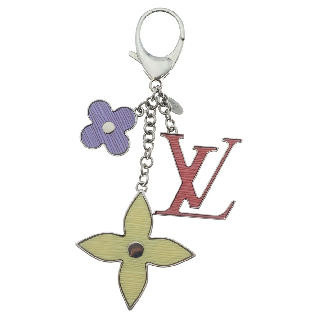 LOUIS VUITTON(ルイヴィトン) フルール ドゥ モノグラム バッグチャーム キーホルダー イエロー/パープル/ピンク M67126 レディース