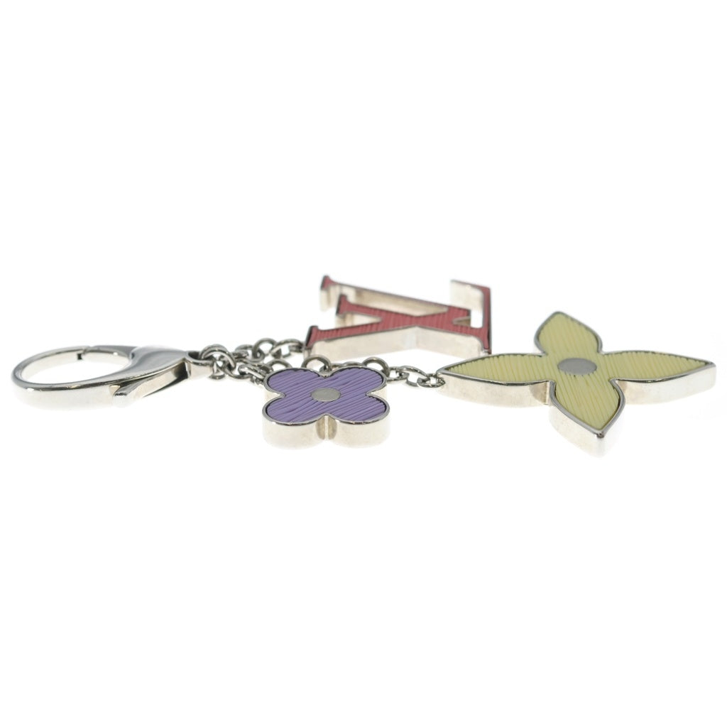 LOUIS VUITTON(ルイヴィトン) フルール ドゥ モノグラム バッグチャーム キーホルダー イエロー/パープル/ピンク M67126 レディース