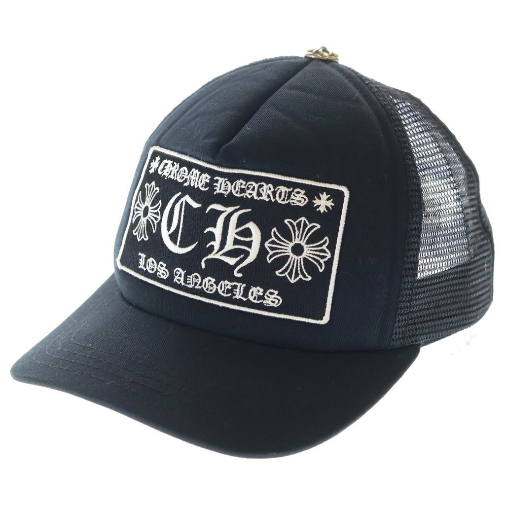 CHROME HEARTS(クロムハーツ) TRUCKER CAP CHロゴ ロサンゼルス限定 メッシュトラッカーキャップ ブラック
