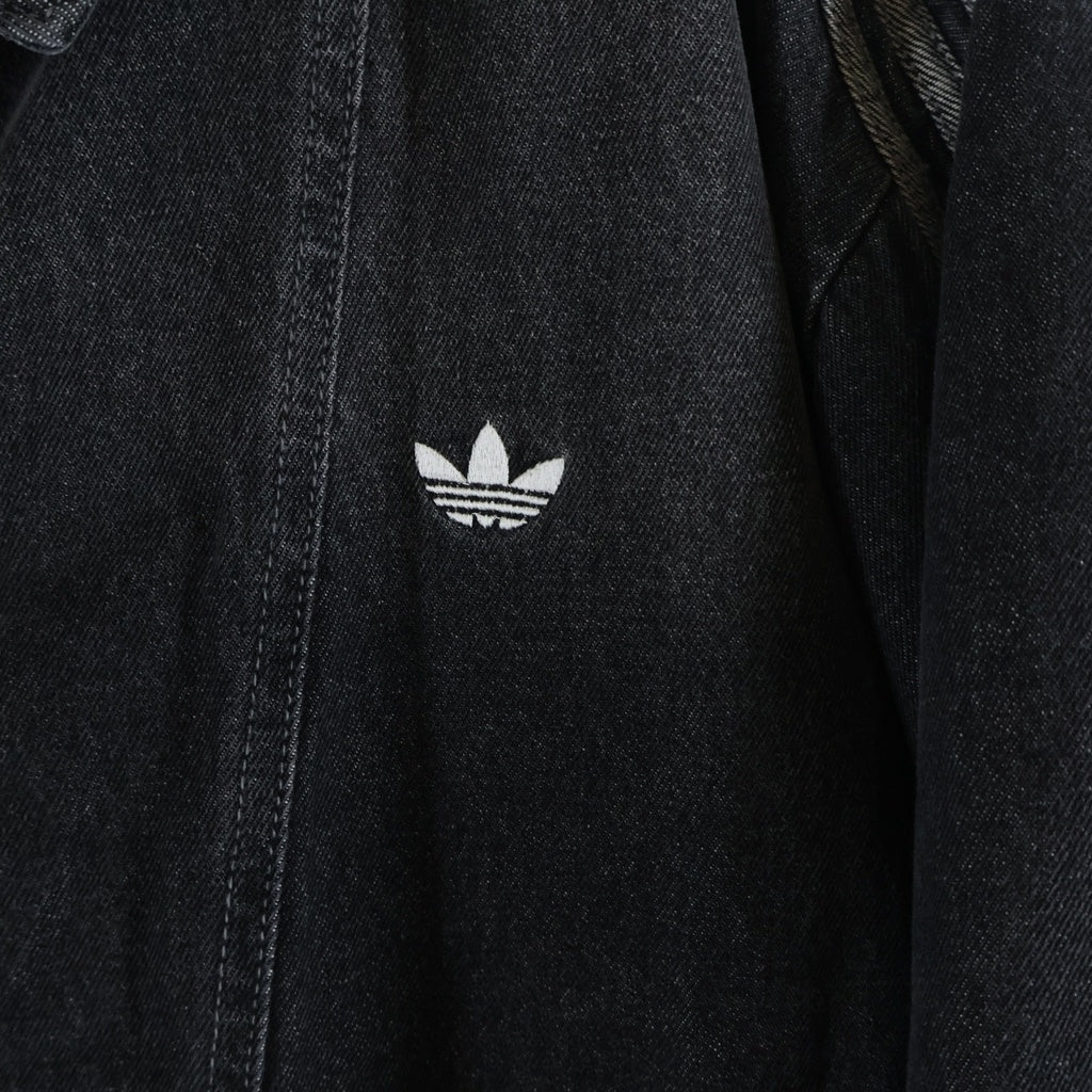 adidas(アディダス) New Year Pad Jacket ニューイヤー サイドライン中綿ジップアップデニムジャケット ブラック -