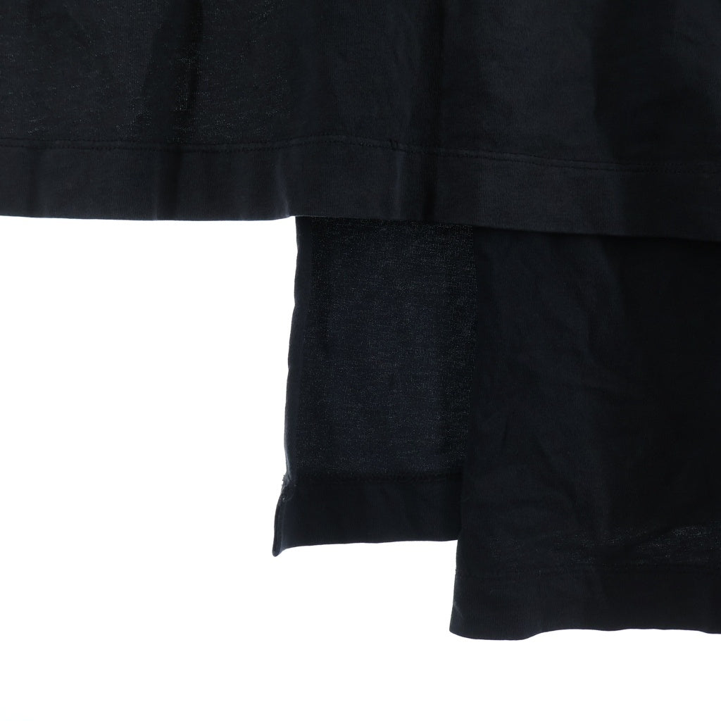 VETEMENTS(ヴェトモン) 16AW Skull Layered T-Shirts Dress スカルレイヤード 長袖Tシャツドレス ブラック WF17DR4