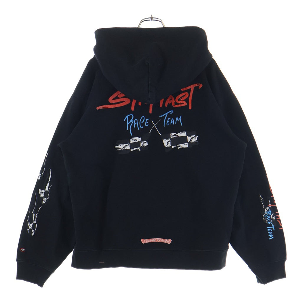 CHROME HEARTS(クロムハーツ) ×Matty Boy Stay Fast Hoodie ×マッティボーイ ステイファスト ロゴプリント プルオーバーパーカー ブラック
