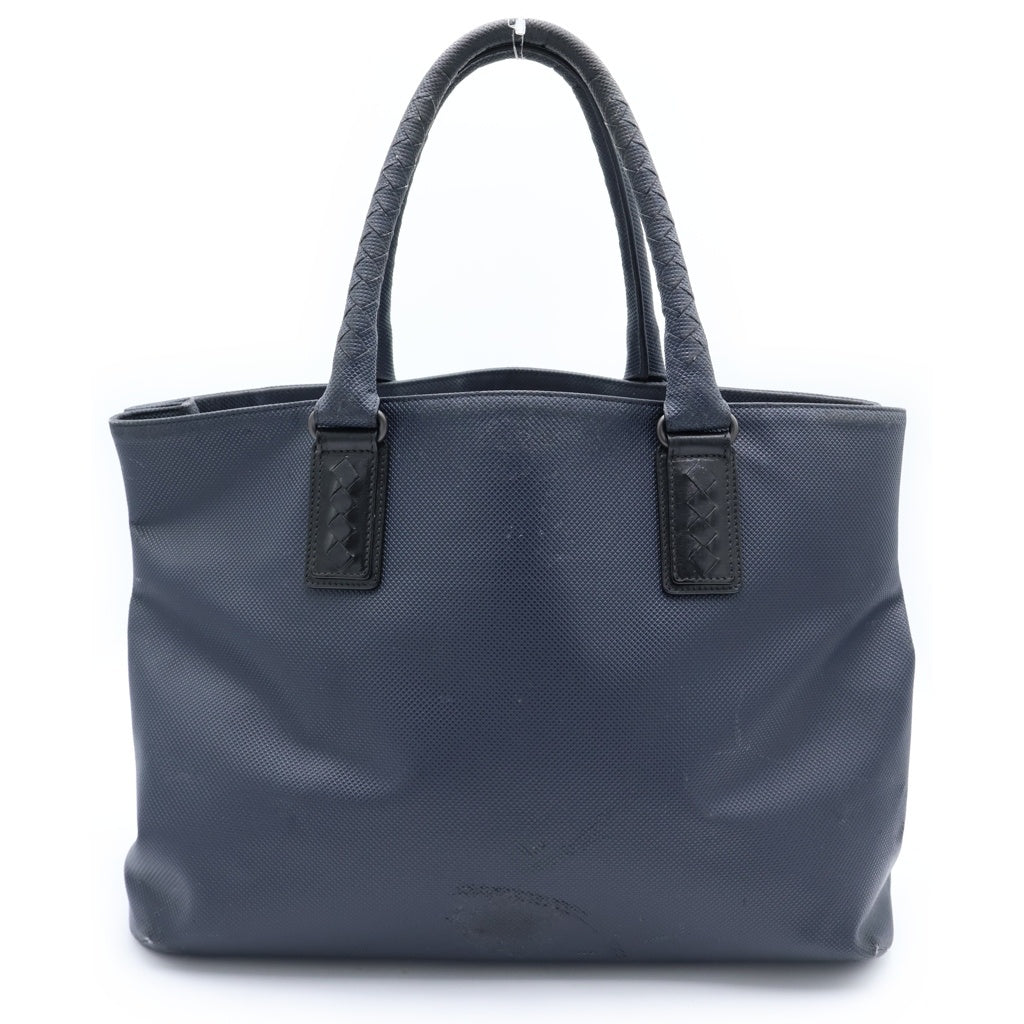 BOTTEGA VENETA(ボッテガヴェネタ) マルコポーロ PVCハンドトートバッグ ネイビー
