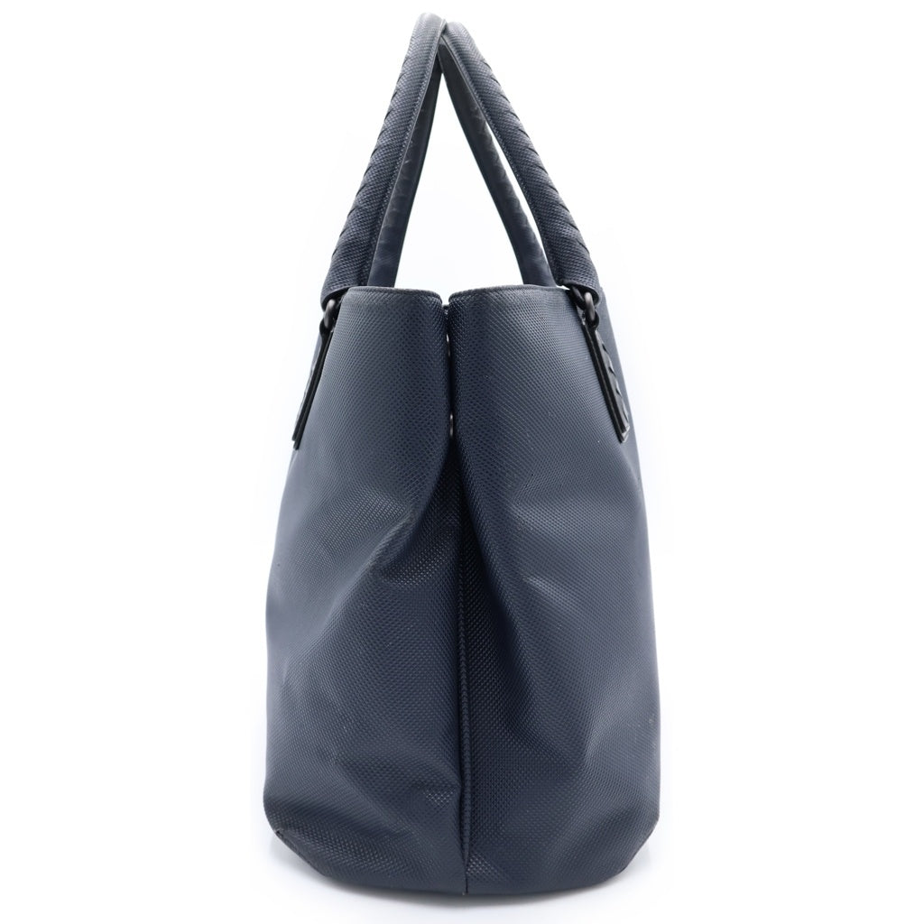 BOTTEGA VENETA(ボッテガヴェネタ) マルコポーロ PVCハンドトートバッグ ネイビー