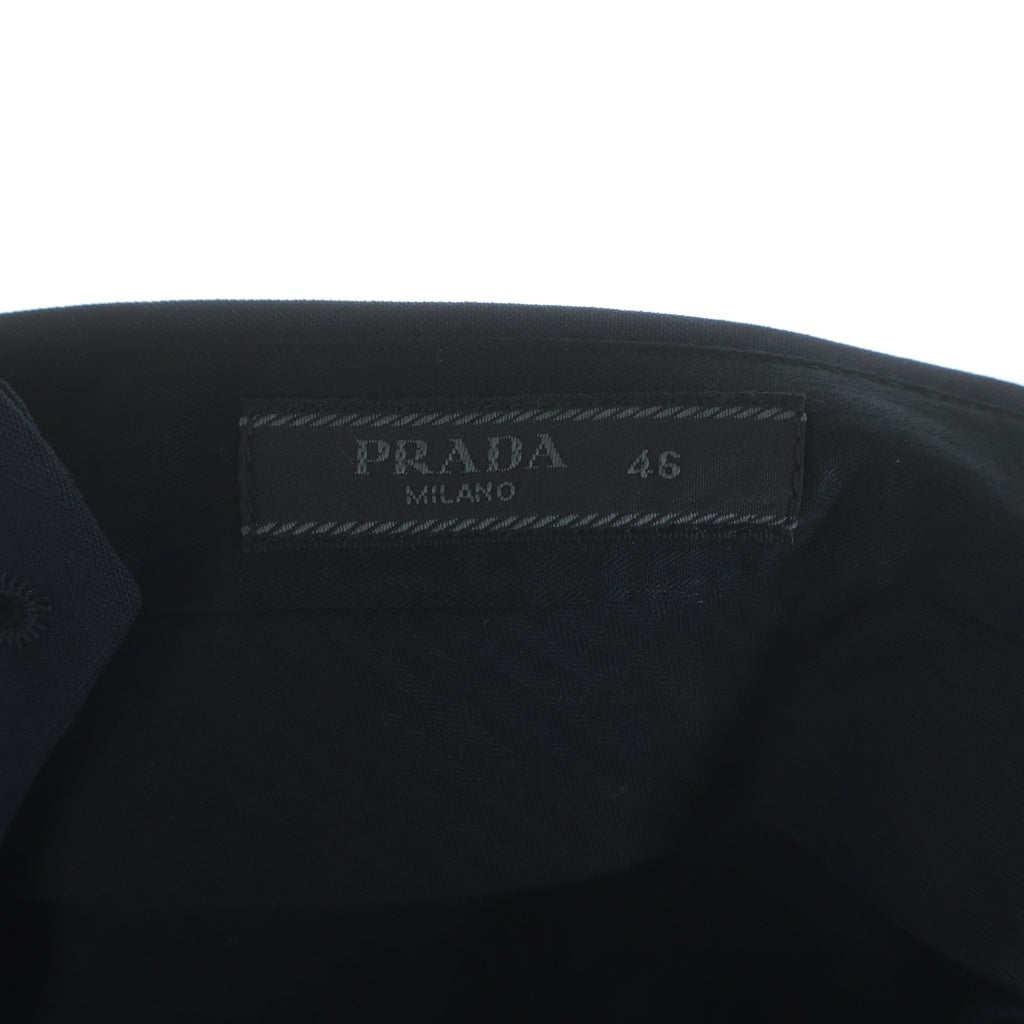 PRADA(プラダ) PANTALONE ウールショートパンツ ネイビー SPE22