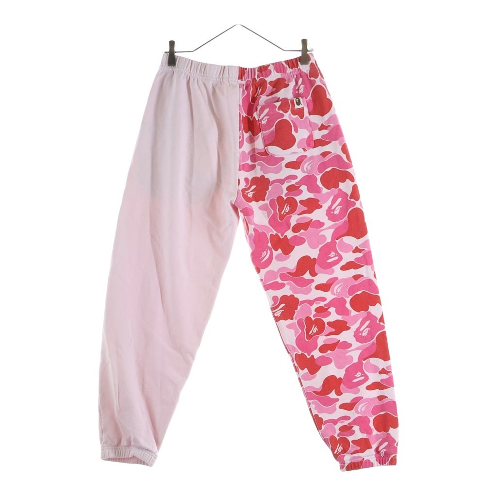 A BATHING APE(アベイシングエイプ) ABC CAMO SHARK SWEAT PANTS ABCカモ シャーク スウェットパンツ レディース ピンク 1M30-252-301