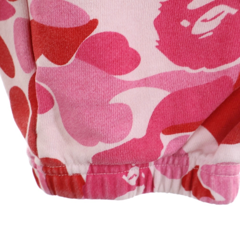 A BATHING APE(アベイシングエイプ) ABC CAMO SHARK SWEAT PANTS ABCカモ シャーク スウェットパンツ レディース ピンク 1M30-252-301