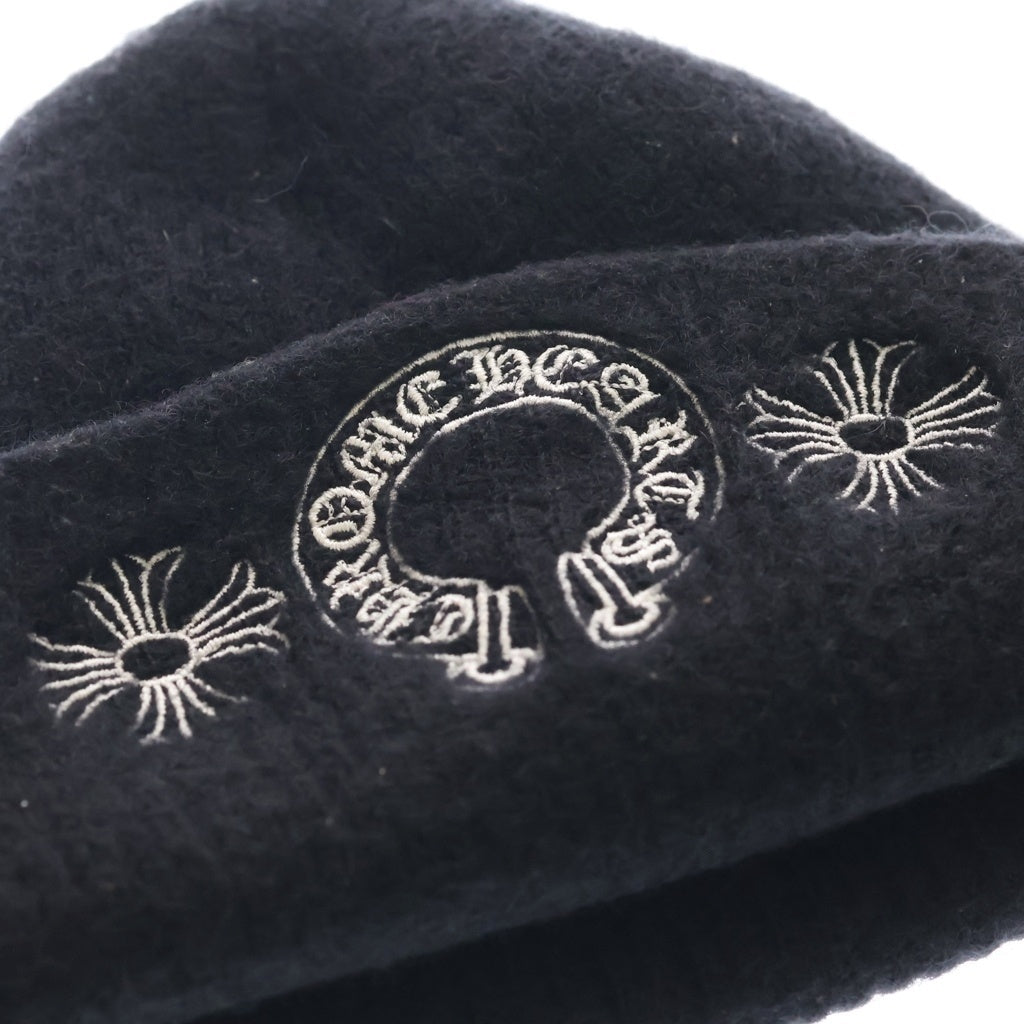 CHROME HEARTS(クロムハーツ) WOOL WATCH CAP CHプラスホースシュー ビーニー ブラック