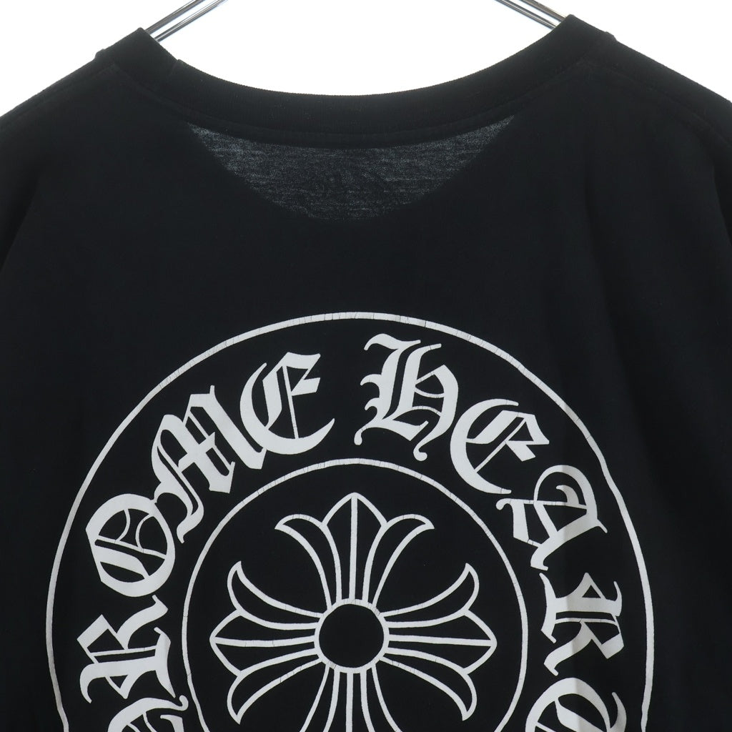 CHROME HEARTS(クロムハーツ) HORSESHOE S/S TEE BLACK ホースシュープリント クルーネック半袖Tシャツカットソー ブラック