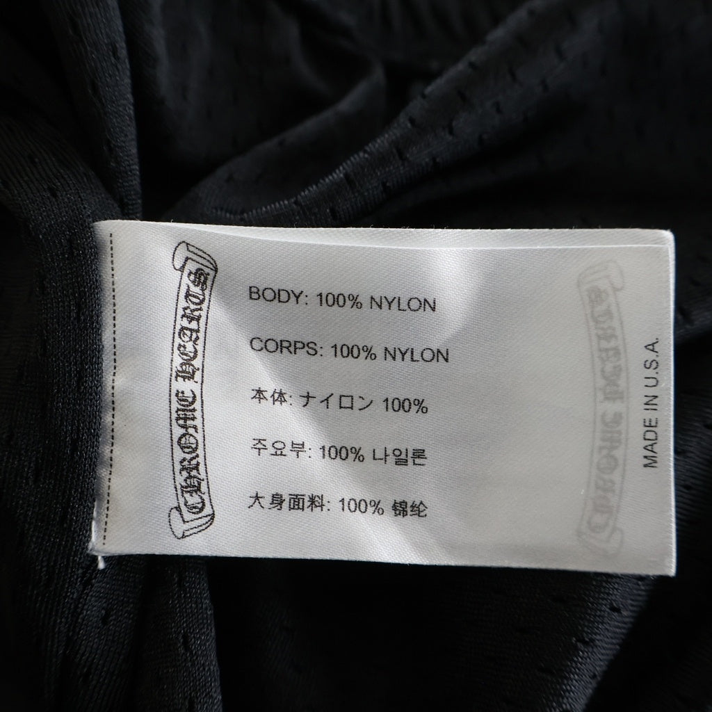 CHROME HEARTS(クロムハーツ) MESH WARM UP JERSEY メッシュ バーシティー ジャージー CHプリントメッシュ ハーフパンツ ブラック