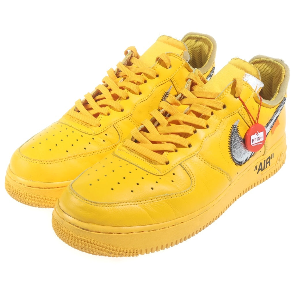 NIKE(ナイキ) ×OFF-WHITE AIR FORCE 1 LOW UNIVERSITY GOLD DD1876-700 オフホワイト エアフォース1 ユニバーシティゴールド ローカットスニーカー US11.5/29.5cm