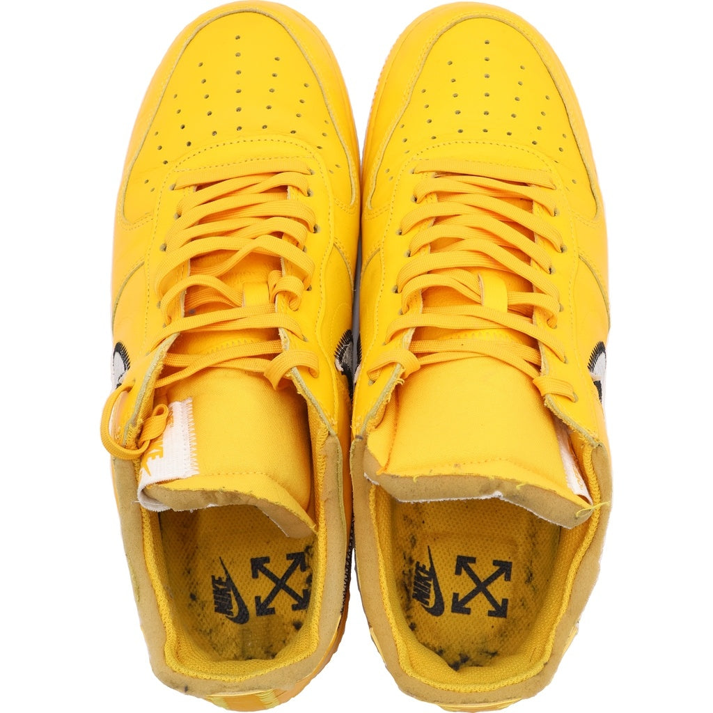 NIKE(ナイキ) ×OFF-WHITE AIR FORCE 1 LOW UNIVERSITY GOLD DD1876-700 オフホワイト エアフォース1 ユニバーシティゴールド ローカットスニーカー US11.5/29.5cm