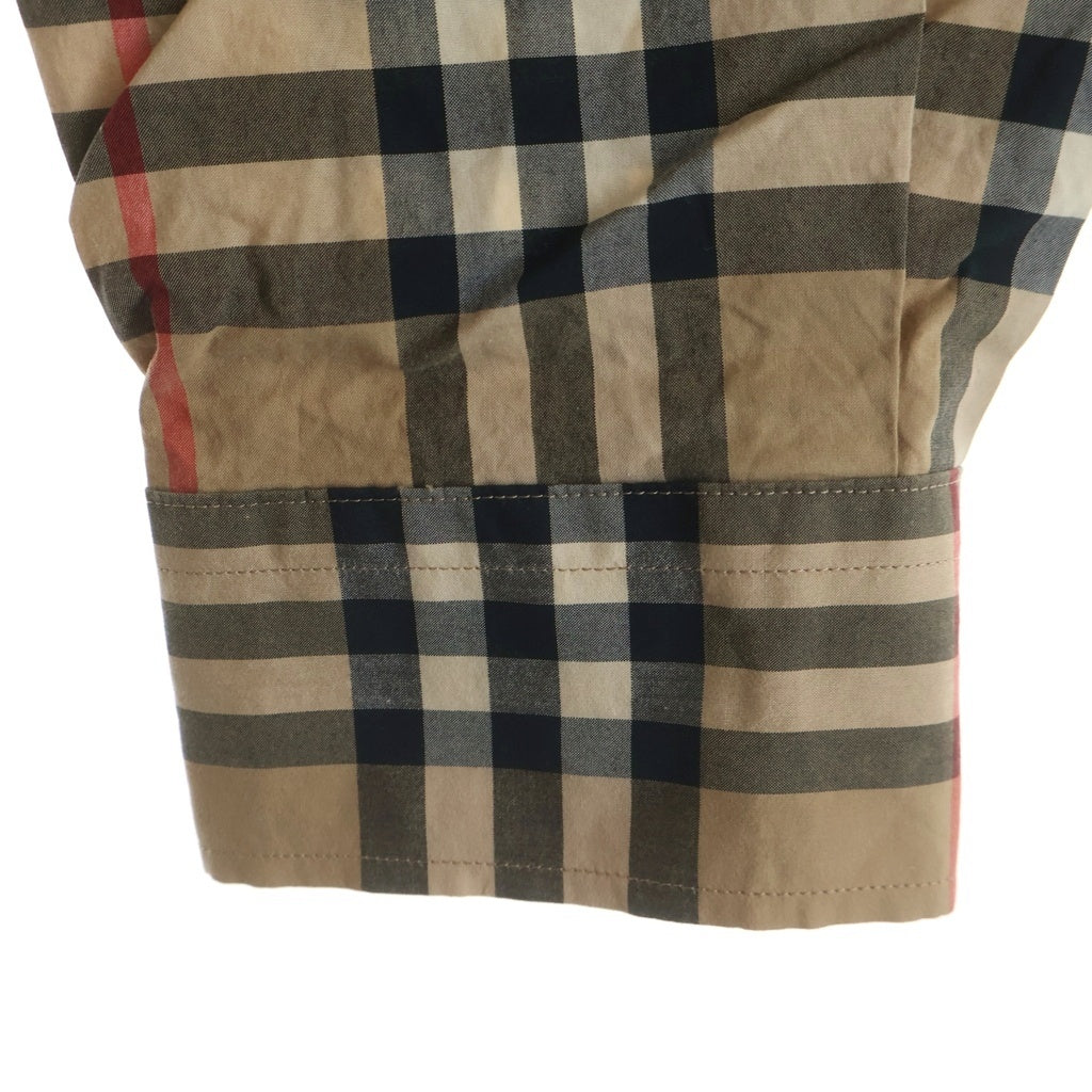 BURBERRY(バーバリー) ノバチェック ボタンダウン長袖シャツ ブラウン 8020863